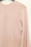 SWAYING/KNIT profile cuffed long-sleeved slim fit pullover SW24RE1T08 light pink PS11